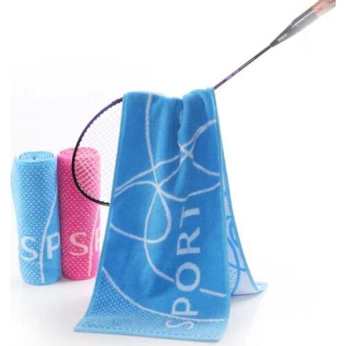 1Pc 100% Cotton Yarn Dyed Sports Towel 30x110cm Quick Dry Hand Face Towel Camping/ Gym /Yoga/Swiming Towel Fitness Mens Towel