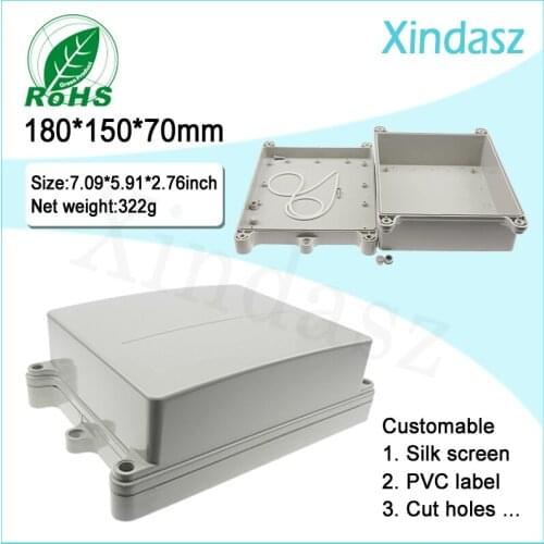 180*150*70mm wall mounted cables managemen waterproof plastic boxes for electronic project