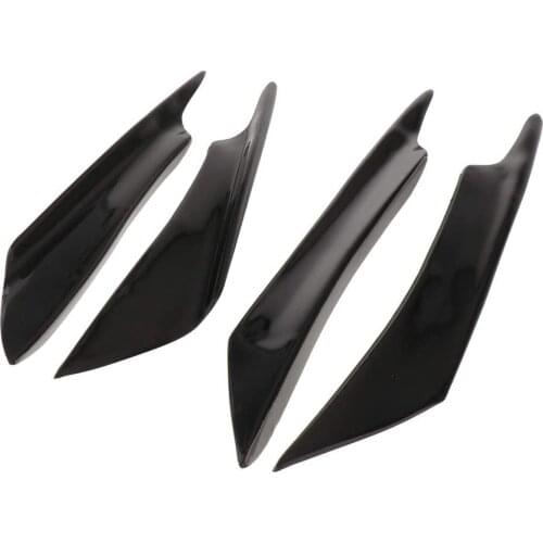 4x Auto Parts Automotive Universal Lip Kit Front Bumper Spoiler Lip Splitter Side Skirt Roof Spoiler 100% Waterproof Protection