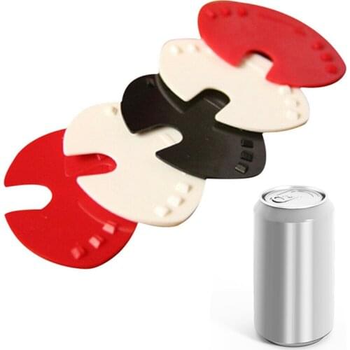 5pcs/set Resuable Sealed Soda Can Cap Reusable Can Bottle Cap Bottle Lid Beer PP Can Cover Can Top Lid Protector Barware