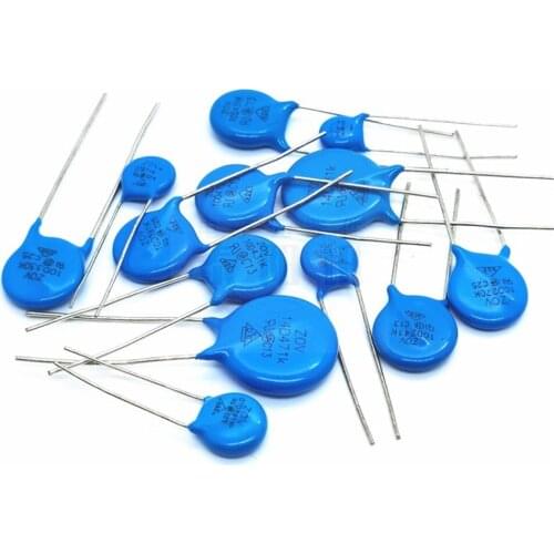 50PCS Varistor 7MM 07D101K 121 151 180 181 201 220 221 241 270 271 330 331 361 390 391 431 470 471 551 560 561 621 680 681K