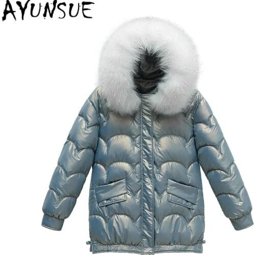 AYUNSUE Winter Clothes Women Medium-long Coats Ladies Warm Winter Outerwear Loose Fashion Style Parkas Famale Abrigo Mujer SQQ92