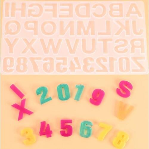 Letters Alphabet Numbers Silicone Mold Cupcake Fondant Chocolate Sugarcraft Candy Mould Cake Decorating Tools