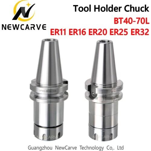 BT40 ER11 ER16 ER20 ER25 ER32 70L Balance Spring Collet Chuck G2.5 30000RPM CNC Tool Holder Stainless Steel With Pull Stud