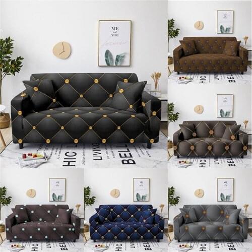 Luxury 3D Geometry Print Sofa Cover Slipcover Stretch Sofa Covers for Living Room Elastic Couch Chair Cover 1-4-seater