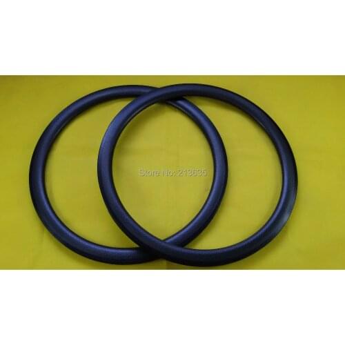 Dimpled 45mm Matte with Basalt Braking Track Road Bicycle Carbon Rims 700c Tubular 20/24H Wheelset Parts Bicycle Wheel Rims