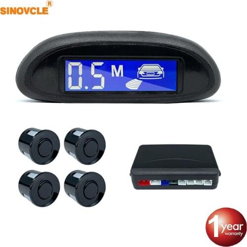 Hippcron Parking Sensor For Car With Auto Parktronic Reverse LED Monitor 4 Sensors Radar Detector System Backlight Display