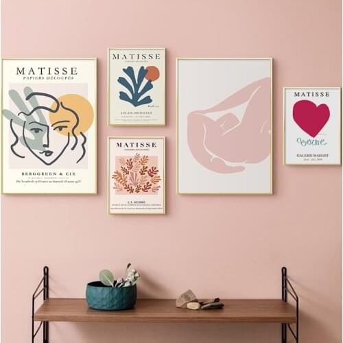 Henri Matisse Artist Abstract Exhibition Poster Canvas Painting Print Wall Art Pictures Bedroom Gallery Modern Home Decoration