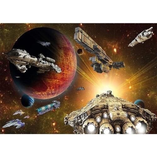 New product 5D Diamond Painting Spaceship Star cross stitch kit mosaic 3D DIY diamonds embroidery Home decoration gift BY1321