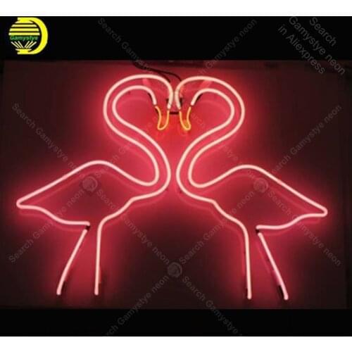 Neon Sign for Flamingo neon Light Sign Accesaries decorate Windower Store Display Beer glass Tubes Neon lights Pink Neon Lamps