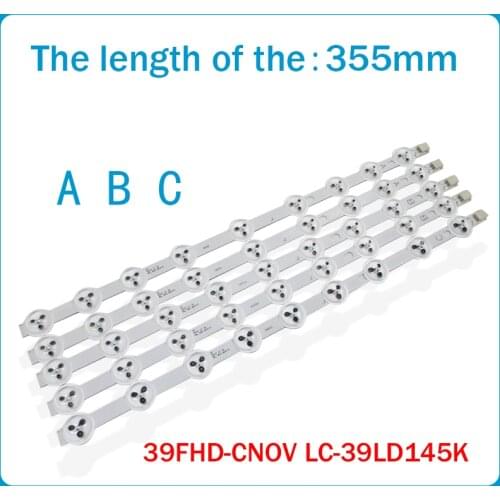 New 10set=50pcs LED backlight strip For 40" NDV ABC 39PF3025D 40L1333DB P40LED13 VES390UNDC-01 VES400UNDC-01 VES400UNDS-02