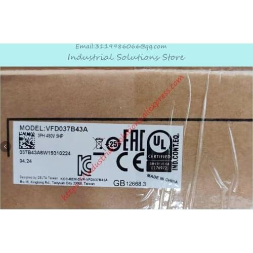Inverter VFD037B43A 3 Phase 380V 3.7KW 0.1~400Hz New Original VFD-B 8.5A 400HZ