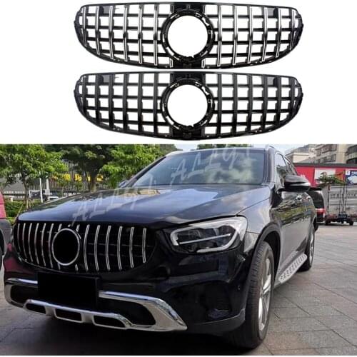 Car Front Racing Center Grille Facelift Uppeer Bumper Grill For Mercedes Benz W253 X253 GLC Class 2020 General GTR