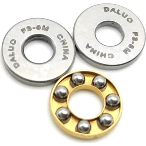 DALUO Bearings F3-8M BA3 3X8X3.5 Thrust Ball Bearings Single Separable Direction Axial Deep Groove Ball Bearings