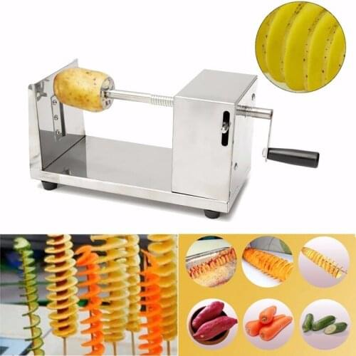 Popular snacks manual stainless steel spiral potato slicer machine potato twist cutter ZF