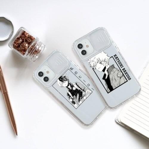 My Hero Academia Midoriya anime Phone Case Transparent for iPhone 7 8 11 12 se 2020 mini pro X XS XR MAX Plus