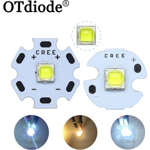 10W Cree XLamp XM-L2 XML2 T6 Cool Neutral Warm White High Power LED Light Emitter Diode for flashlight part with 20mm board PCB