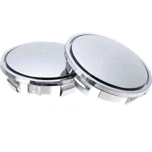 4pcs 65mm Universal Car Wheel Center Hub Cap ABS Plastic Wheel Centre Cover Silver No Logo