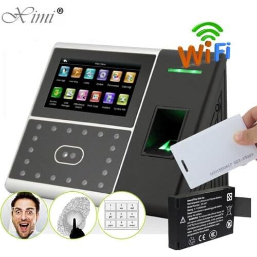 Iface302 Face+Fingerprint 125KHZ Time Attendance And Access Control System WIFI TCP/IP Biometric Facial Time Recorder TimeClock