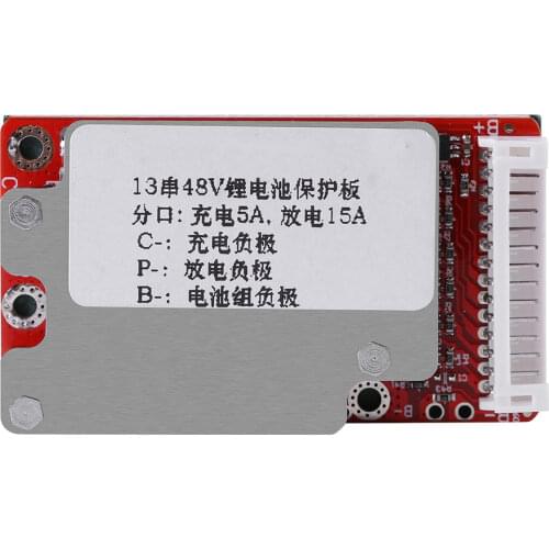Li-Ion Li-Polymer Battery Pack Protection Board BMS for 13S 48V/54.6V Batteries