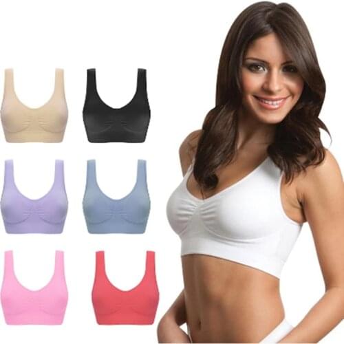 3Pcs/set Plus Size Bras Women genie Underwear Push Up Brassiere Bra Vest Seamless Wireless Bra With Pad Female Sports Bra