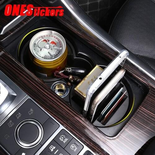 For Land Rover Range Rover Vogue L405 RR Sport L494 2013-2017 ABS Car Center Console Water Cup Storage Box Organizer Tray Holder