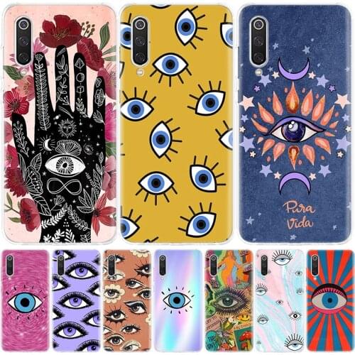 Evil Eye Gold Foil Silicon Phone Case For Xiaomi Redmi Note 10 9 8 9S 8T 7 6 5 6A 7A 8A 9A 9C Pro Customized Cover Coque