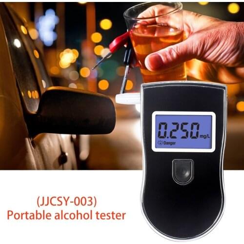 Breathalyzer Tester Inhaler Alcoholmeters Handheld Backlight Digital Alcohol Breath Tester Breathalyzer Analyzer Detector
