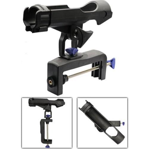 Fishing Rod Holders For Boats With Large Clamp Opening 360 Degree Adjustable Fish Racks Folding Holder Fishing Tool