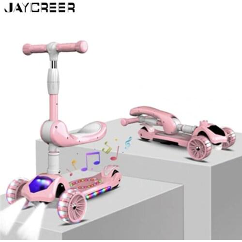 JayCreer Child Kids Baby Kick Scooter & Balance Bike For Ages 24-72 Months