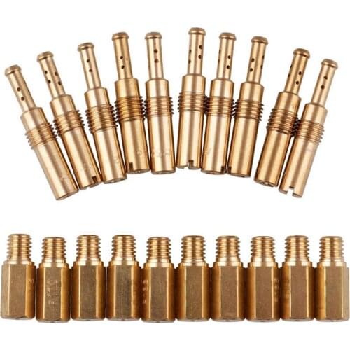 Motorcycle Carburetor Main Jets W/Slow Pilot Jets for Pwk Pe Keihin Oko Cvk Carb Motorcycle Accessories