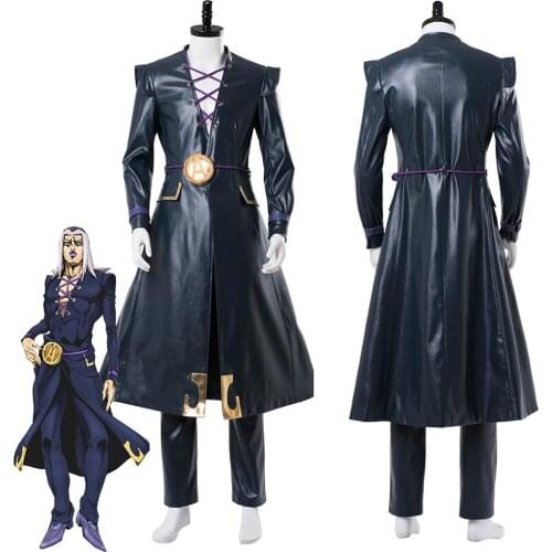 JoJos Bizarre Adventure Cosplay Leone Abbacchio Cosplay Costume Outfits Full Suit Halloween Carnival Costumes