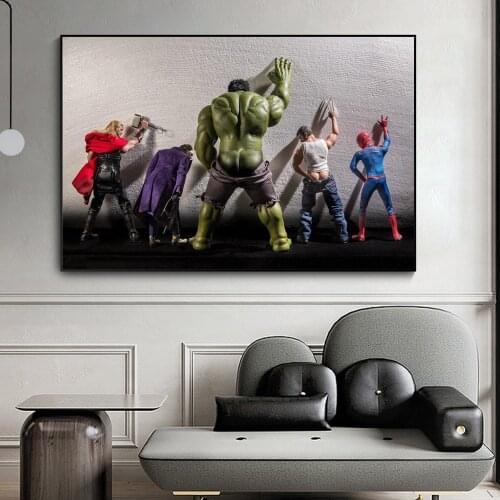 Настенные картины в гостиную MARVEL China At AliExpress