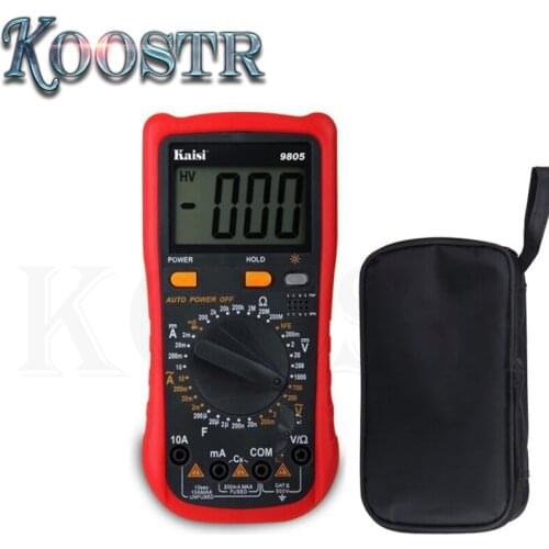 Kaisi High Precision LCD Digital Display Multimeter Automatic Range Capacitance Table Handheld Portable Home Ammeter Tester