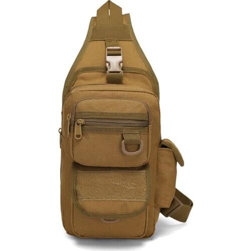 Mens Outdoor Hiking One Shoulder Backpack Cycling Sling Bag Hiking Camping Waterproof Tactical Bag Pouch