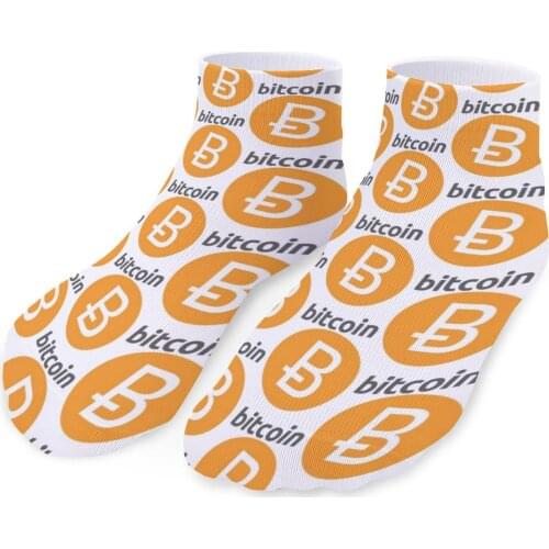 Bitcoin Socks Large Chemical Fiber Paint Socks Indoor Non-Slip Beautiful Boy Socks