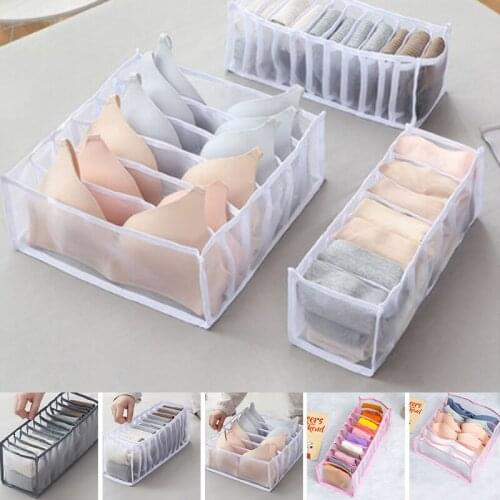 New Underwear Storage Box With Compartments Socks Bra Scarves Underpants Organizer Drawers Divider Box Cabinet Drawer Organizer