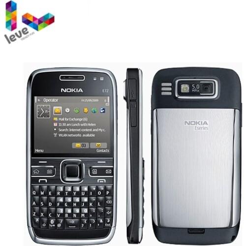 Original Nokia E72 Mobile Phone 3G Wifi 5MP Multi-Language Factory Unlocked Refurbished Cellphone NO Hebrew keyboard