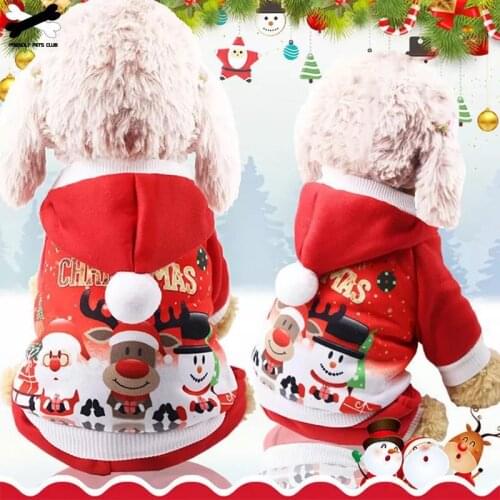 Christmas Dog Clothes Red Coat Pattern Dog Pet Dog Tree Winter Christmas Clothes Cute Coat Winter Autumn 28