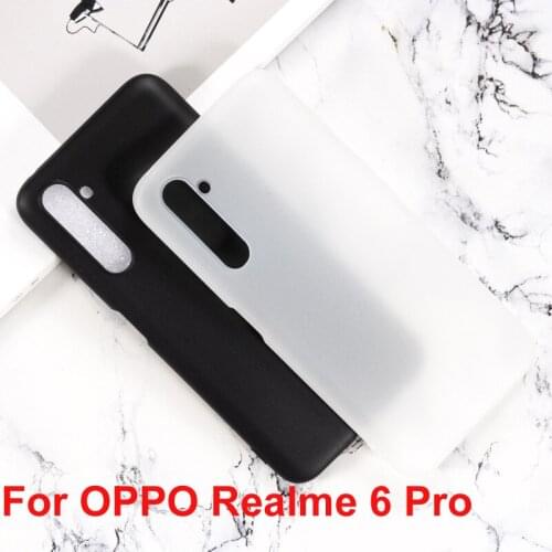 OPPO Realme 6 Pro Case Silicon Cover Soft TPU Matte Black Phone Protector Shell For OPPO Realme6 Pro Capa Coque 6.6" Cover