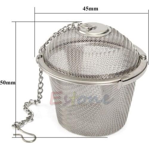 New Stainless Steel Practical Tea Ball Spice Strainer Mesh Infuser Filter Herbal 4XFB