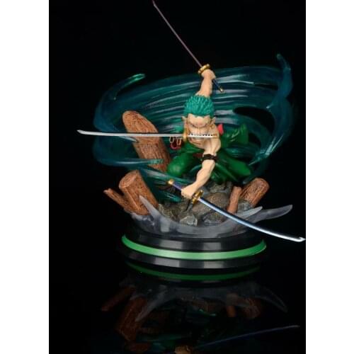 One Piece Anime Straw Hat Resonance Series GK Q Version Sauron Battle Scene Action Humanoid Model Toy Childrens Gift Collection