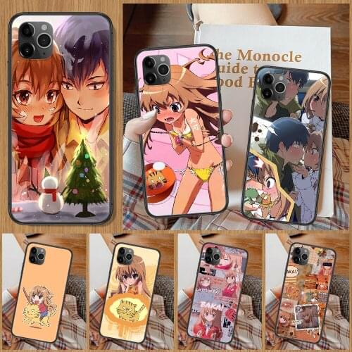Toradora Taiga aisaka Phone Case For iphone 5 5S SE 2 6 6S 7 8 11 12 Mini Plus X XS XR Pro Max black painting back trend cover