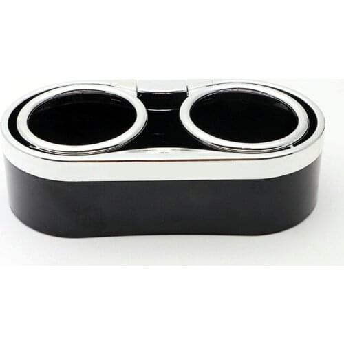 Universal Car Seat Dual Cup Drink Bottle Holder Pocket Storage Organizer Black