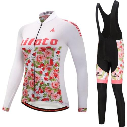 MILOTO Women Cycling Jerseys 2020 Summer Mountain Bike Clothing long Sleeve Mountain Bike Team Cycling Jersey miloto