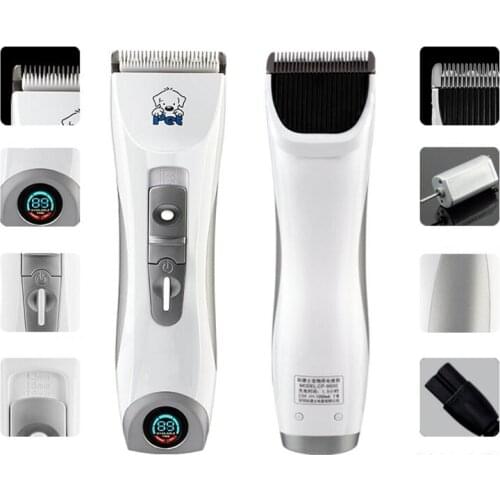 1PC CP-9600 Professional Pet Electric Shaver Dog Hair Trimmer Rechargeable Dog Grooming Clipper + 1 Blade Cut Header
