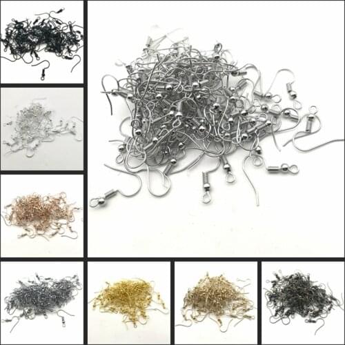 100pcs/lot 20x17mm DIY Earring Findings Earrings Clasps Hooks Fittings DIY Jewelry Making Accessories Iron Hook Earwire Jewelry