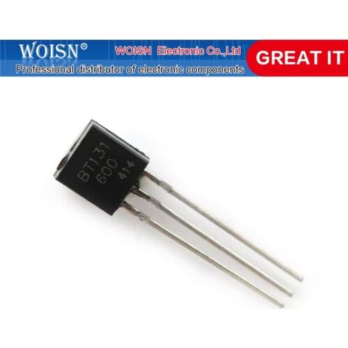 20pcs/lot BT131-600 BT131 TO-92 Triacs 600V 1A new original In Stock