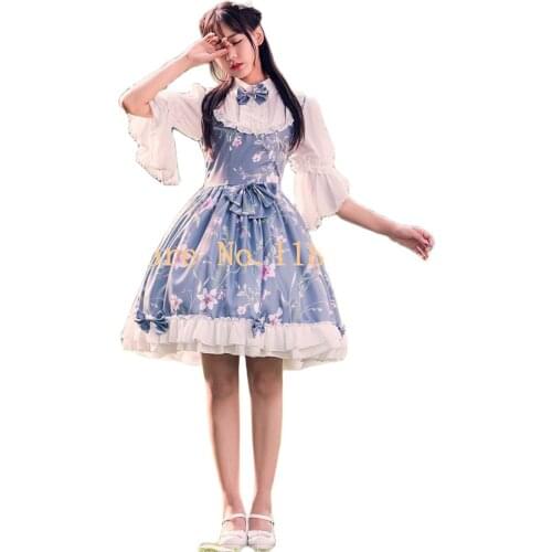 Anime Kobayashi san Chi no Maid Dragon Cosplay Costumes Miss Kobayashis Dragon Maid Kanna Kamui Full Set Cute Lolita Dress