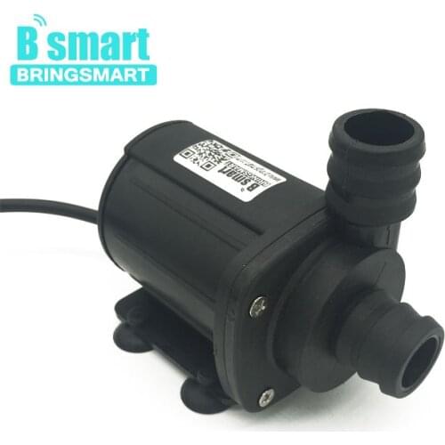 Bringsmart JT-1000A High Flow Rate 2000L/H 5M Mini Booster Pump 12V DC Brushless Water Pump 24V Submersible Fountain Pump